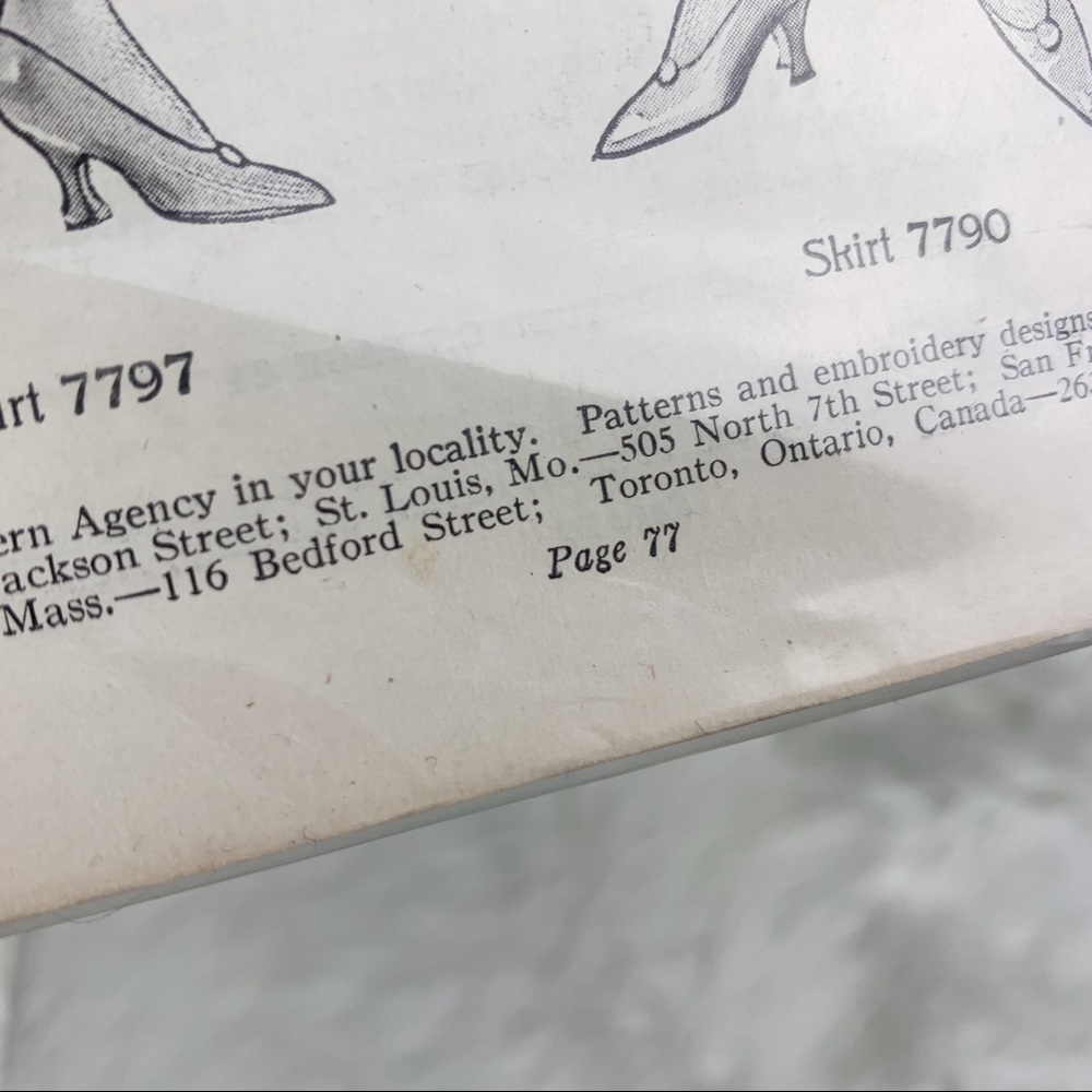 LOWEST PRICE Vintage McCall's 1923 Newspaper Sewing Dress Pages - Picture 10 of 16